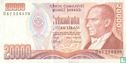 Turquie 20.000 Lira ND (1988/L1970) - Image 1
