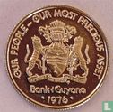 Guyana 10 cents 1976 (PROOF) "10th anniversary of Independence - Squirrel monkey - Cooperative economics" - Afbeelding 1