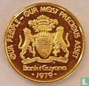 Guyana 1 cent 1979 (PROOF) "10th anniversary of Independence - Manatee - Faith"  - Image 1
