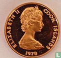 Cookeilanden 2 cents 1978 (PROOF) "250th anniversary Birth of James Cook" - Afbeelding 1