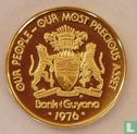 Guyana 1 cent 1976 (PROOF) "10th anniversary of Independence - Manatee - Faith" - Afbeelding 1