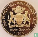 Guyana 1 dollar 1976 (PROOF) "10th anniversary of Independence - Caiman - Endurance" - Afbeelding 1