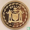 Belize 1 Dollar 1974 (PP - Kupfer-Nickel) "Scarlet macaw" - Bild 1