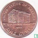 États-Unis 1 cent 2009 (zinc recouvert de cuivre - D) "Lincoln bicentennial - Early childhood in Kentucky" - Image 2