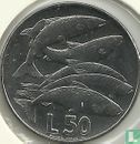 San Marino 50 lire 1975 "Salmons" - Afbeelding 2