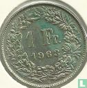 Zwitserland 1 franc 1963 - Afbeelding 1