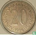 Jugoslawien 20 Dinar 1986 - Bild 1