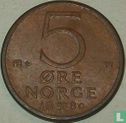 Norway 5 øre 1980 (with star) - Image 1