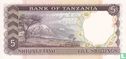 Tanzania 5 Shillings ND (1966) - Image 2