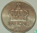 Norvège 1 krone 1983 - Image 1