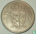 Noorwegen 5 kroner 1964 - Afbeelding 1