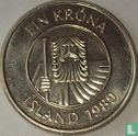 Islande 1 króna 1989 - Image 1