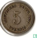 Duitse Rijk 5 pfennig 1894 (A) - Afbeelding 1