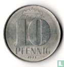 GDR 10 pfennig 1973 - Image 1