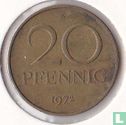 DDR 20 pfennig 1972 - Afbeelding 1