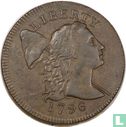 United States 1 cent 1796 (Liberty cap) - Image 1