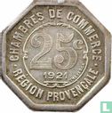 Provence region 25 centimes 1921 (aluminum - type 1) - Image 1