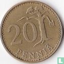 Finlande 20 penniä 1967 - Image 2