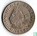Mexique 50 centavos 1976 (sans points) - Image 1