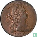 United States 1 cent 1796 (Draped bust - type 2) - Image 1