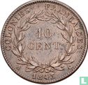 French colonies 10 centimes 1843 - Image 1