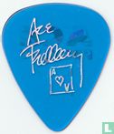Ace Frehley gitaarplectrum transparant blauw - Afbeelding 1