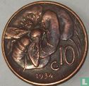 Italie 10 centesimi 1934 - Image 1