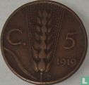 Italië 5 centesimi 1919 - Afbeelding 1