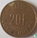 Luxembourg 20 francs 1990 - Image 1