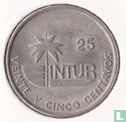 Cuba 25 convertible centavos 1989 (INTUR - cuivre-nickel) - Image 2