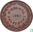 Sint-Helena ½ penny 1821 - Afbeelding 1