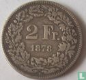 Suisse 2 francs 1878 - Image 1
