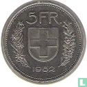 Zwitserland 5 francs 1982 - Afbeelding 1