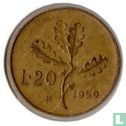 Italië 20 lire 1959 - Afbeelding 1