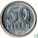 Ungarn 50 Fillér 1991 - Bild 1