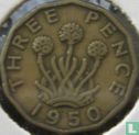 Verenigd Koninkrijk 3 pence 1950 - Afbeelding 1