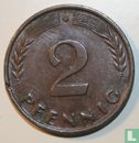 Allemagne 2 pfennig 1960 (G) - Image 2