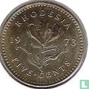 Rhodésie 5 cents 1973 - Image 1