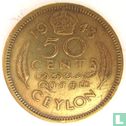 Ceylon 50 cents 1943 - Afbeelding 1