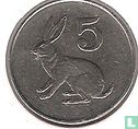 Zimbabwe 5 cents 1983 - Image 2