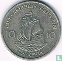 États des Caraïbes orientales 10 cents 1981 - Image 1