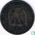 France 10 centimes 1856 (W) - Image 2