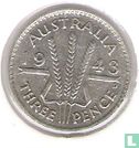 Australië 3 pence 1943 (D) - Afbeelding 1