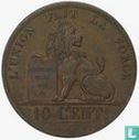 Belgique 10 centimes 1849 - Image 1