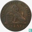 België 2 centimes 1855 - Afbeelding 1