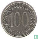Yougoslavie 100 dinara 1986 - Image 1