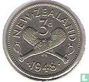 Nieuw-Zeeland 3 pence 1948 - Afbeelding 1
