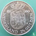 Nederland 2½ gulden 1980 (misslag) "Investiture of New Queen" - Afbeelding 1