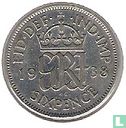 Verenigd Koninkrijk 6 pence 1938 - Afbeelding 1