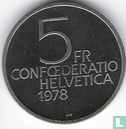 Zwitserland 5 francs 1978 "150th anniversary of the birth of Henry Dunant" - Afbeelding 1